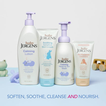 Jergens Baby All-Purpose Baby Ointment, Plant-Based Moisturizers, Petrolatum Free & Pediatrician-Tested, 5 Oz