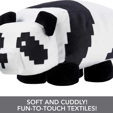Minecraft Basic Panda Plush, Video-Game Character Soft Doll, Collectible Toy Gift for Ages 3 Years & Older