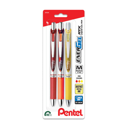 Pentel EnerGel RTX Retractable Liquid Gel Pen, Hap