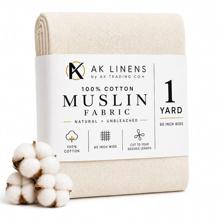 AK TRADING CO. AK Trading 60" Wide Natural Muslin,