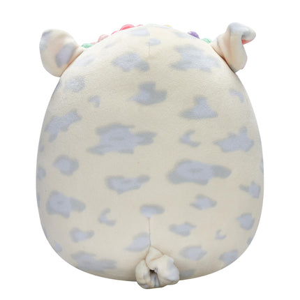Squishmallows Original Cerdo Manchado Rosie de 19 cm con Corona de Flores Multicolor - Peluche Oficial