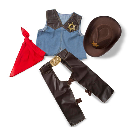 Melissa & Doug Cowboy Role Play Costume Set (5 pcs