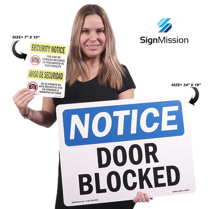 OSHA Notice Sign - Thin Ice & Open Water Stay Clear | Aluminum Sign | Protect Your Business, Construction Site, Warehouse & Shop Area | Made in The USA