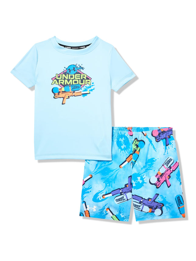 Under Armour boys Boys' Swim Volley Set, Sleeve Sh