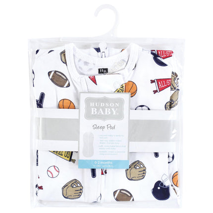 Hudson Baby Infant Boy Sleep Pod, Sports Fan, 0-2 Months