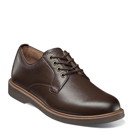 Florsheim Kids Boy's Supacush Plain Toe Ox, Jr. (Toddler/Little Kid/Big Kid) Brown Milled Leather/Brown Sole 1.5 Little Kid