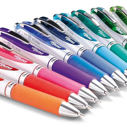 Pentel Energel Rtx Retractable Liquid Gel Pen .7Mm 12/Pkg-Assorted Ink Colors