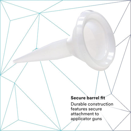 3M Flex Pack Nozzle, 08188, Applies One-Part Urethane Adhesives/Seam Sealers, 25/Carton White