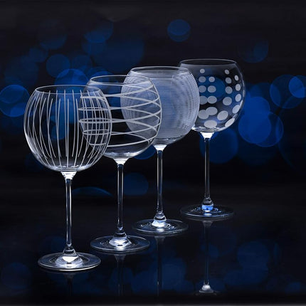 Mikasa Cheers Balloon Goblet Wine Glass, 24.5-Ounce, Set of 4