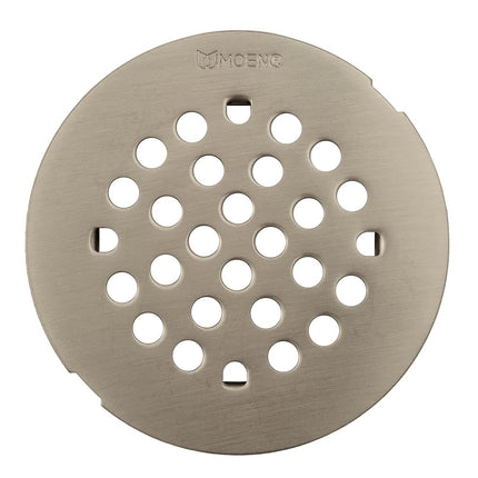 Moen 101663BN 4-1/4-Inch Snap-in Shower Drain Cover, Brushed Nickel