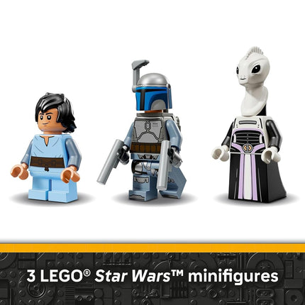 LEGO® Star Wars: Attack of the Clones™ Jango Fett’s Starship 75433 Building Toy for Boys, Girls and Any Fans, Buildable Vehicle, Bounty Hunter Characters, Fantasy Decor, Toy Idea for Kids
