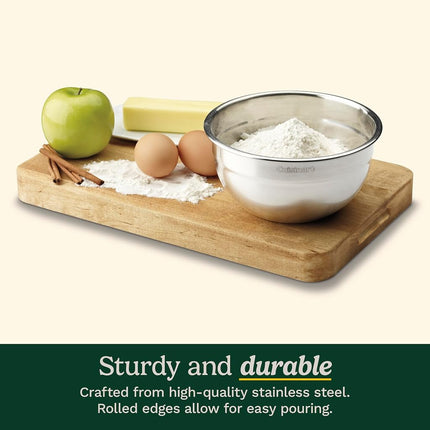 Cuisinart CTG-00-SMB Stainless Steel Mixing Bowls with Lids, 3 Piece