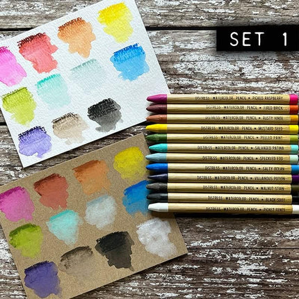 Ranger Industries Tim Holtz Distress Watercolour Pencils Kit 1 (12 Pack)