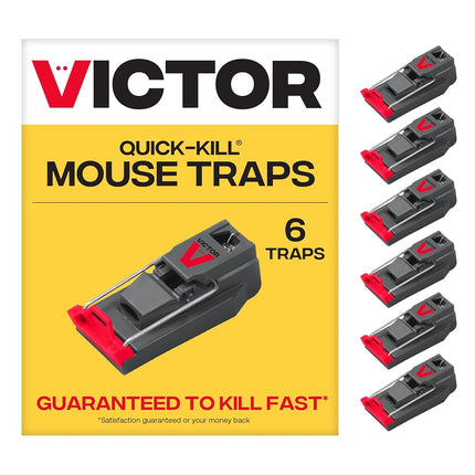 Victor M123SSR Quick-Kill Easy Set Mouse Trap - 6 