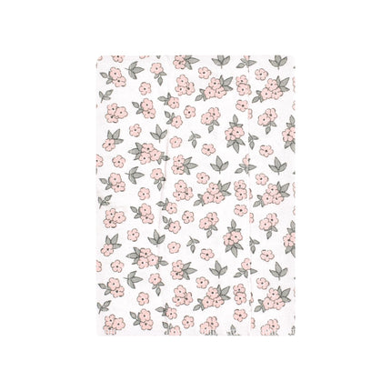 Hudson Baby Unisex Baby Cotton Flannel Burp Cloths 4-Pack, Wild Forest Pink, One Size