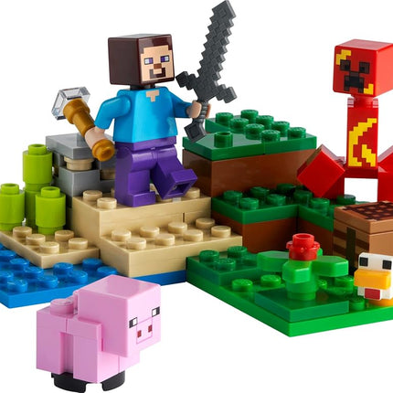 LEGO Minecraft The Creeper Ambush 21177 Building Kit; Gaming Adventure Playset; Fun, Creative Toy for Kids Aged 7+ (72 Pieces)