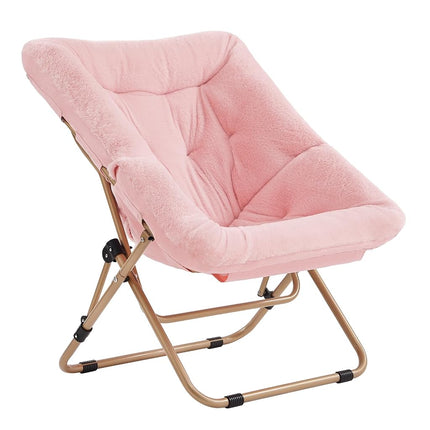 Tiita Comfy Saucer Chair, Soft Faux Fur Oversized 