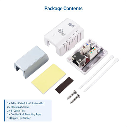 Cable Matters 5-Pack Cat 6a Shielded RJ45 Ethernet Network Adapter