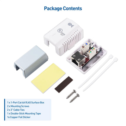 Cable Matters Paquete de 5 Adaptadores de Red Ethernet RJ45 Blindados Cat 6a