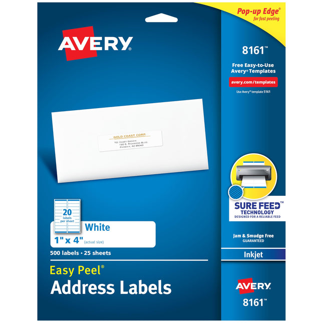 Avery Mailing Address Labels, Inkjet Printers, 500