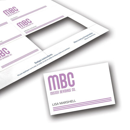 Avery Name Badge Inserts, Print or Write, 2-1/4 Inch x 3-1/2 Inch, 400 Card Stock Refills (5390), White