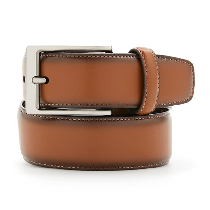 Perry Ellis Men's Amigo Dress Belt, Light Brown, 40