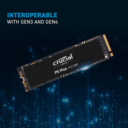 Crucial P5 Plus 2TB M.2 PCIe Gen4 NVMe Internal Gaming SSD - Up to 6600MB/s - CT2000P5PSSD8