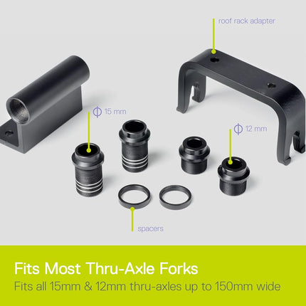 Delta Bike Hitch for Axles,Black ,12/15mm