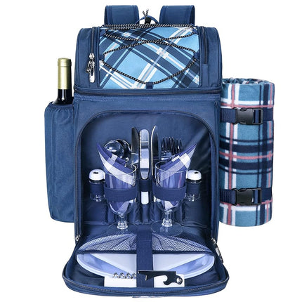 Hap Tim Picnic Basket Backpack for 2 Person with 2