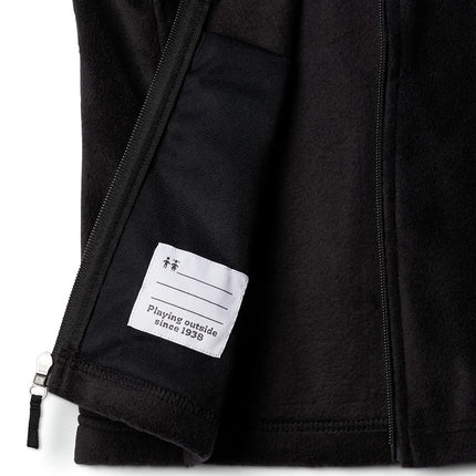 Columbia Boys' Steens Mountain Fleece Vest, Black, X-Small