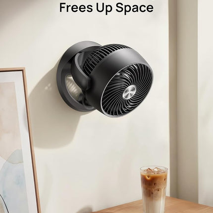 DREO Fan for Bedroom, 12 Inches, 70ft Powerful Airflow, 25db Quiet Table Air Circulator Fans for Whole Room, 120° Adjustable Tilt Desk Fan, 3 Speeds, Desktop Fan for Home, Office, Kitchen, RV