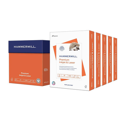 Hammer Mill (Technique) Paper, Premium Ink & Laser Poly Wrap, 10.9 kg, 8.5 x 11, Letter Letter 2,500 Sheets White
