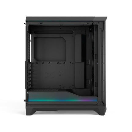 Fractal Design Meshify 3 Ambience Pro RGB Black Tempered Glass Light Tint - High Airflow PC Gaming Case - Mesh Front Panel - Adjust Pro Hub and Three ARGB Momentum 14 Fans Included