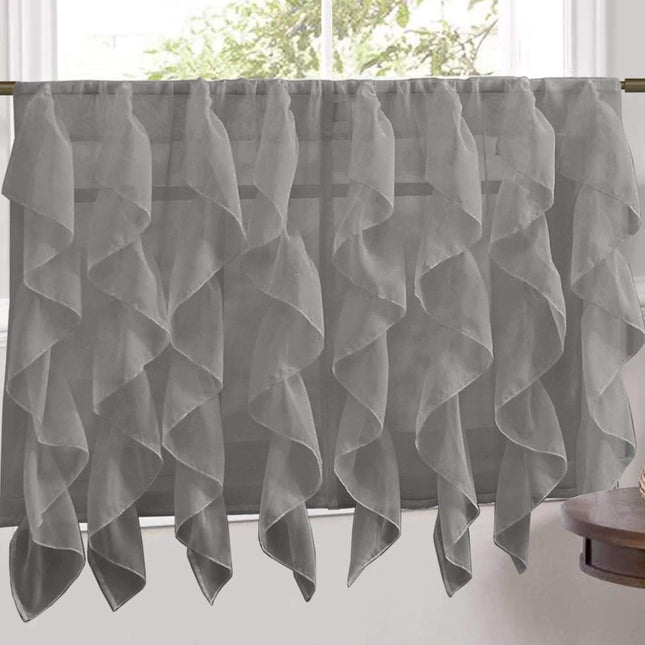 Sweet Home Collection Veritcal Kitchen Curtain She