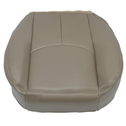 ECOTRIC Passenger Seat Bottom Cover Synthetic Leather Compatible with 2003-2006 GMC Sierra & Chevrolet Silverado 1500/2500/3500 2006 Chevrolet Avalanche-Medium Neutral Tan 522- Passenger
