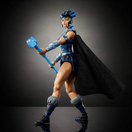 Masters of the Universe Masterverse 7-Inch Action Figure, New Eternia Evil-Lyn, MOTU Toy Villain Sorceress, 30 Articulations, Staff with Orb, JBP77
