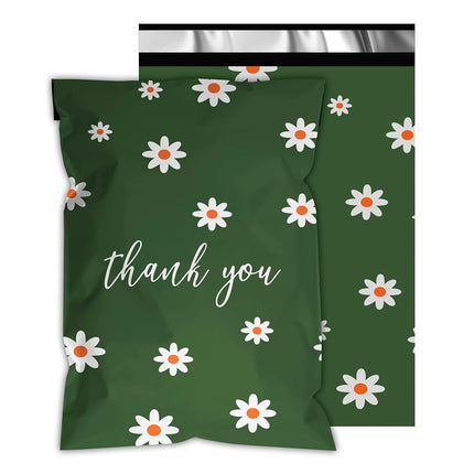 Poly Mailers 12x15.5 Inch, 50 Pack, Dark Daisy Sel