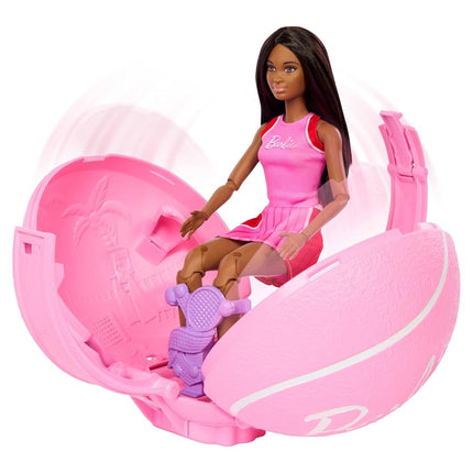 Barbie Team Roll and Reveal Tennis Player Doll and Accessories