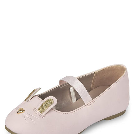 The Children's Place Baby-Girls and Toddler Closed Toe Ballet Flats, Bunny Face, 5 Toddler