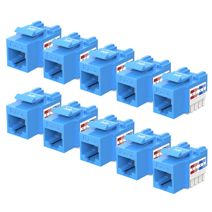 [UL Listed] Cable Matters 10-Pack Cat6 RJ45 Keysto