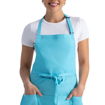 Chef Works Unisex Three Pocket Apron, Turquoise, O