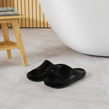 Crocs Unisex Adult Slide,Mellow Recovery Slide,Black,5 UK Men/ 6 UK Women