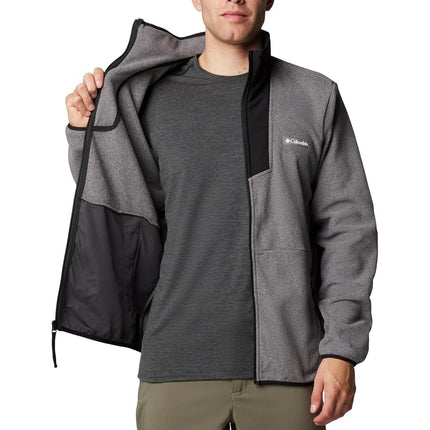 Columbia Men's Sequoia Grove Full Zip Fleece, City Grey Heather/Black, XS
