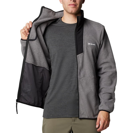 Columbia Men's Sequoia Grove Full Zip Fleece, City Grey Heather/Black, XS