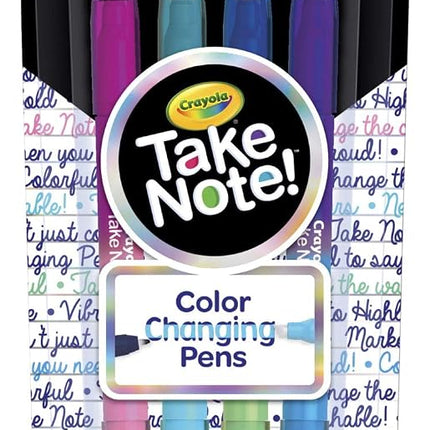 Crayola Color Changing Pens, Bullet Journal Supplies, 8 Colors, 4Count
