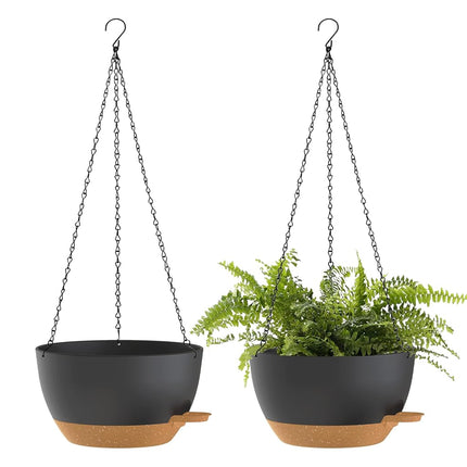 SQKH 10 Inch Hanging Baskets 2 PC with Chains, Sel