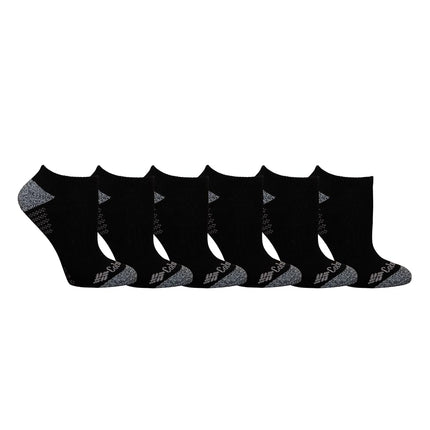 Columbia Women's 6 Pack Athletic No Show Socks, Black/Grey Logo, One Size (Pack of 12)