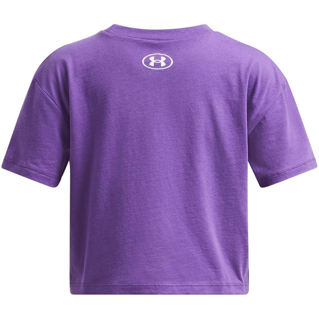 Under Armour Boys Sportstyle Crop T-Shirt T-Shirt, Lavish / / White, XL