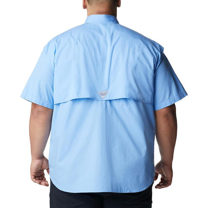 Columbia Men's Bonehead Short Sleeve Shirt, Blue, XX-Small