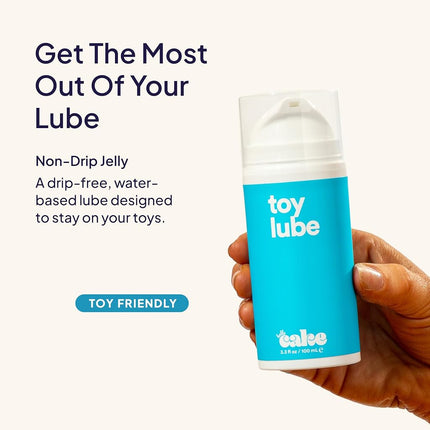 Cake Hello Toy Wonder, Non-Drip Water-Based Lubricant, Natural Lube, Personal Lubricant (3.3 Fl. Oz.)
